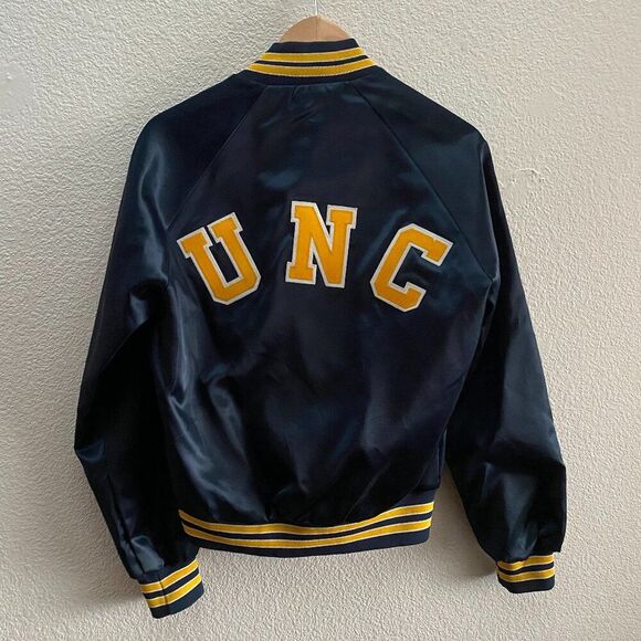 UNC Northern Colorado Bears Chalk Line 80s 90s Bomber Jacket Small VTG Lined - Picture 1 of 5
